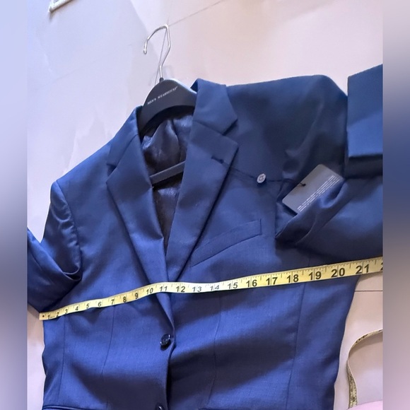 JOE Joseph Abboud Slim Fit Suitnew with tag customized 36S blue formal - Picture 15 of 16